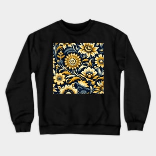 Yellow Flowers Crewneck Sweatshirt